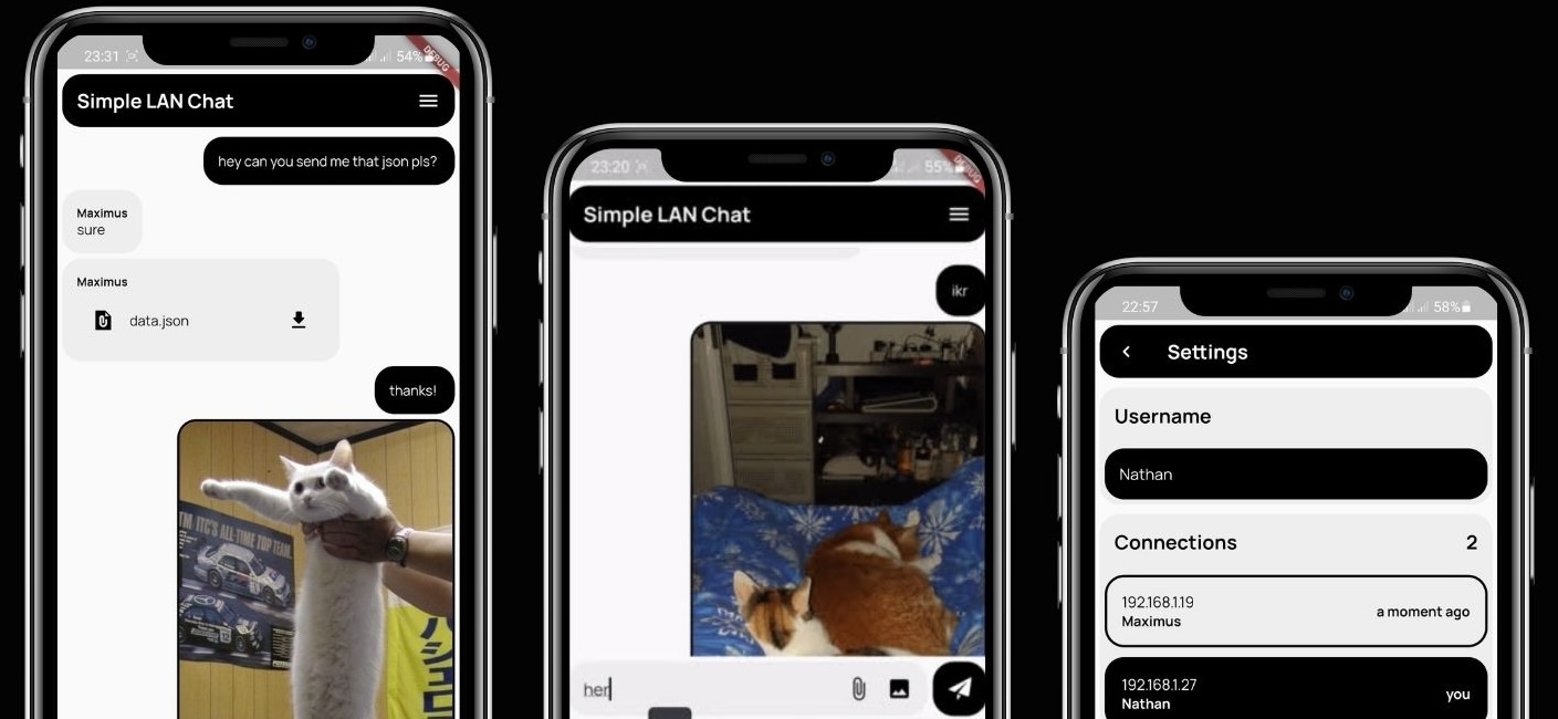 Lan Chat app screenshot